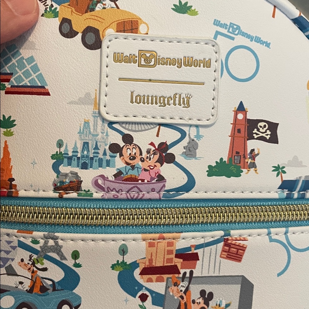 NWT Hot Topic Walt Disney World 50 Loungefly mini backpack - Picture 9 of 9